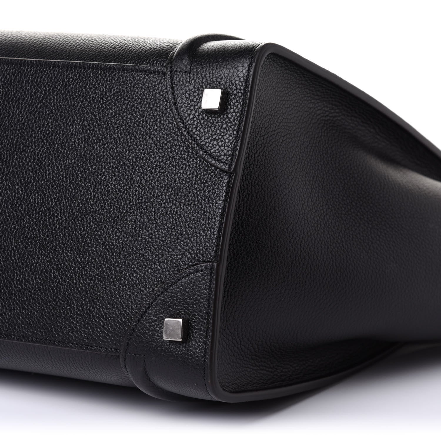 Celine Drummed Calfskin Mini Luggage Black 6 of 11