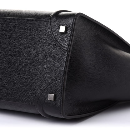 Celine Drummed Calfskin Mini Luggage Black 6 of 11