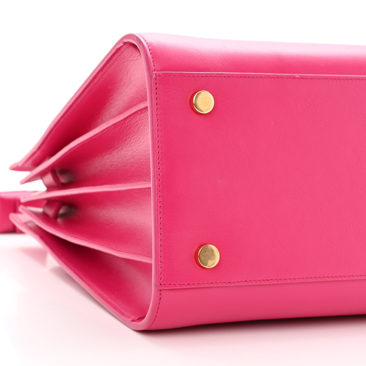 Saint Laurent Calfskin Small Sac De Jour Lipstick Fuchsia 9 of 11