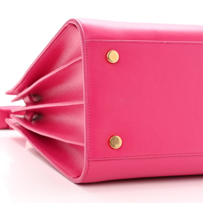 Saint Laurent Calfskin Small Sac De Jour Lipstick Fuchsia 9 of 11