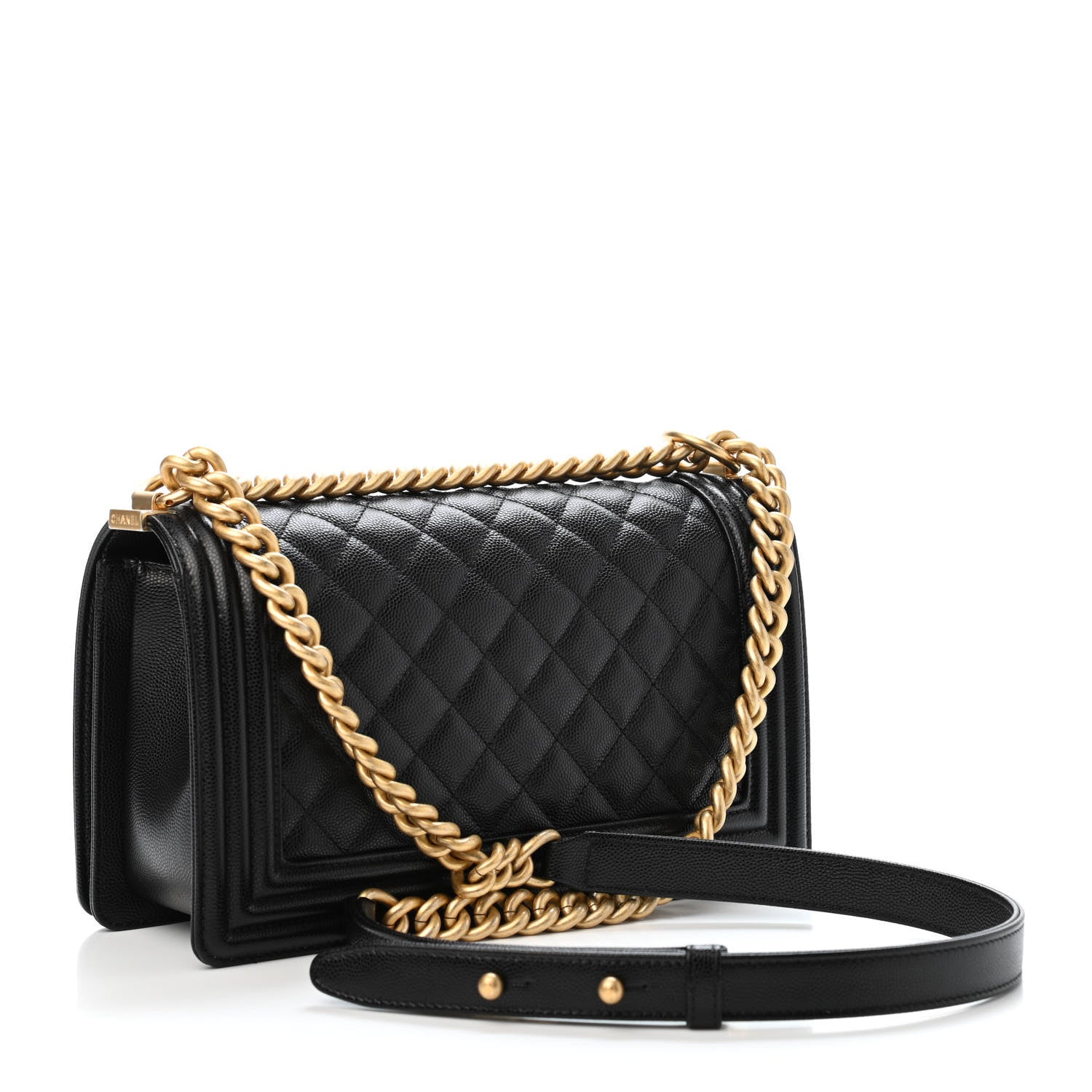 Chanel Caviar Quilted Medium Boy Flap Black 2 of 4