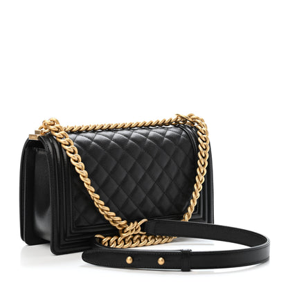 Chanel Caviar Quilted Medium Boy Flap Black 2 of 4