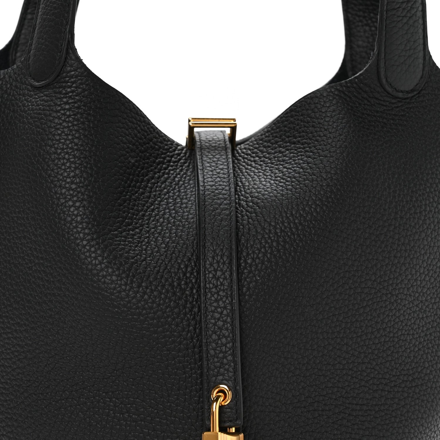 Hermes Taurillon Clemence Picotin Lock 22 MM Black 8 of 13