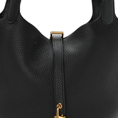 Hermes Taurillon Clemence Picotin Lock 22 MM Black 8 of 13