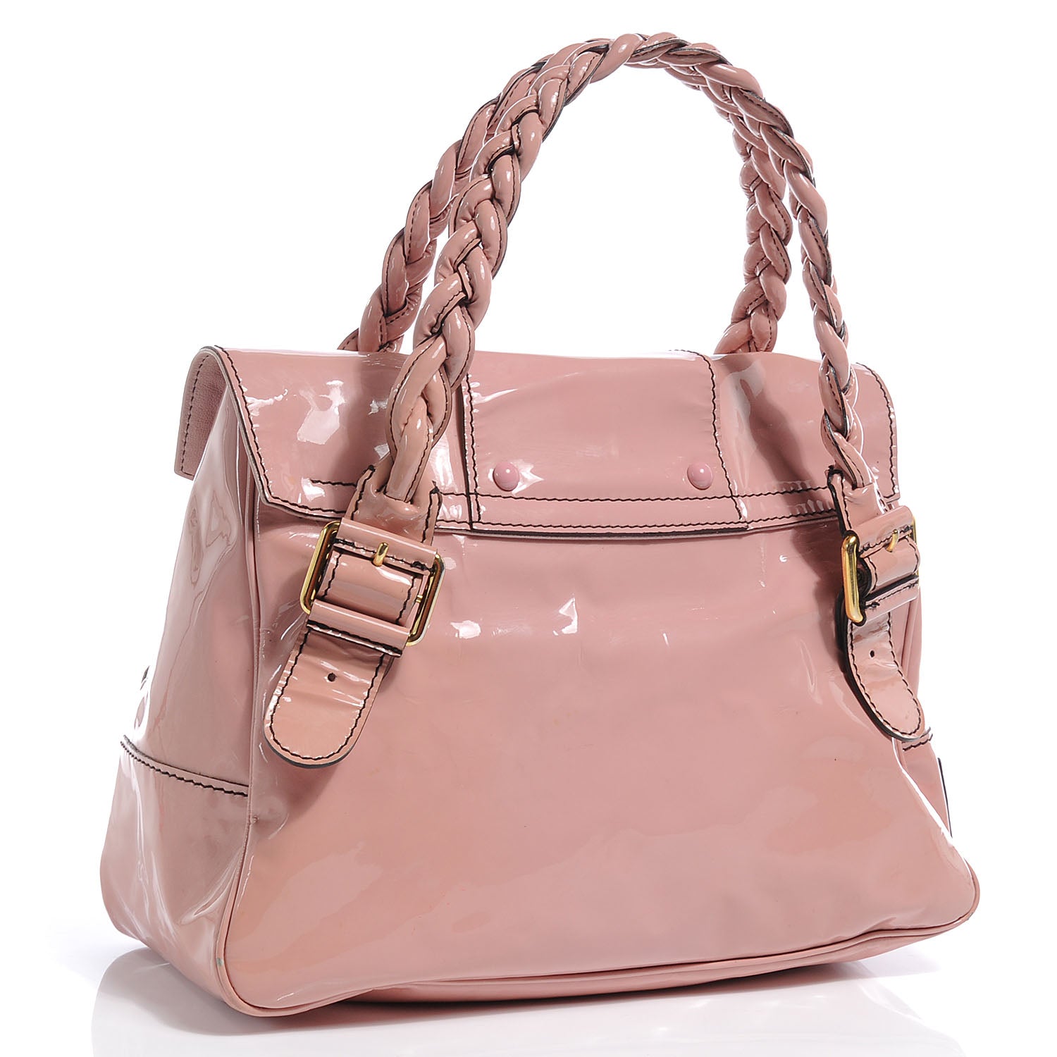 Valentino Garavani Patent Large Histoire Pink 3 of 10