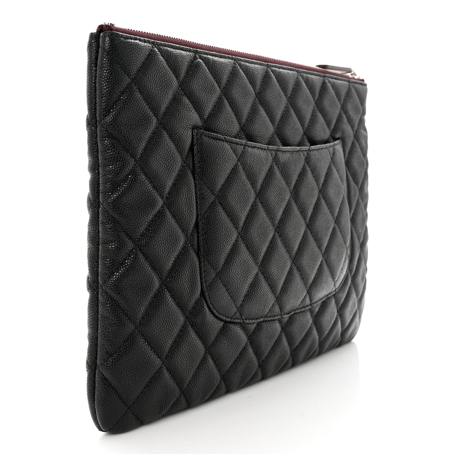 Caviar Quilted Medium Cosmetic Case Black