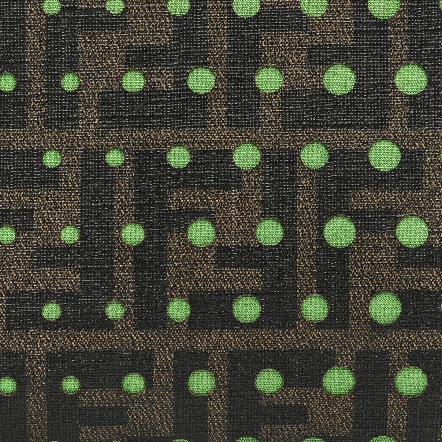Zucca Spalmati Dots Pochette Tobacco Green