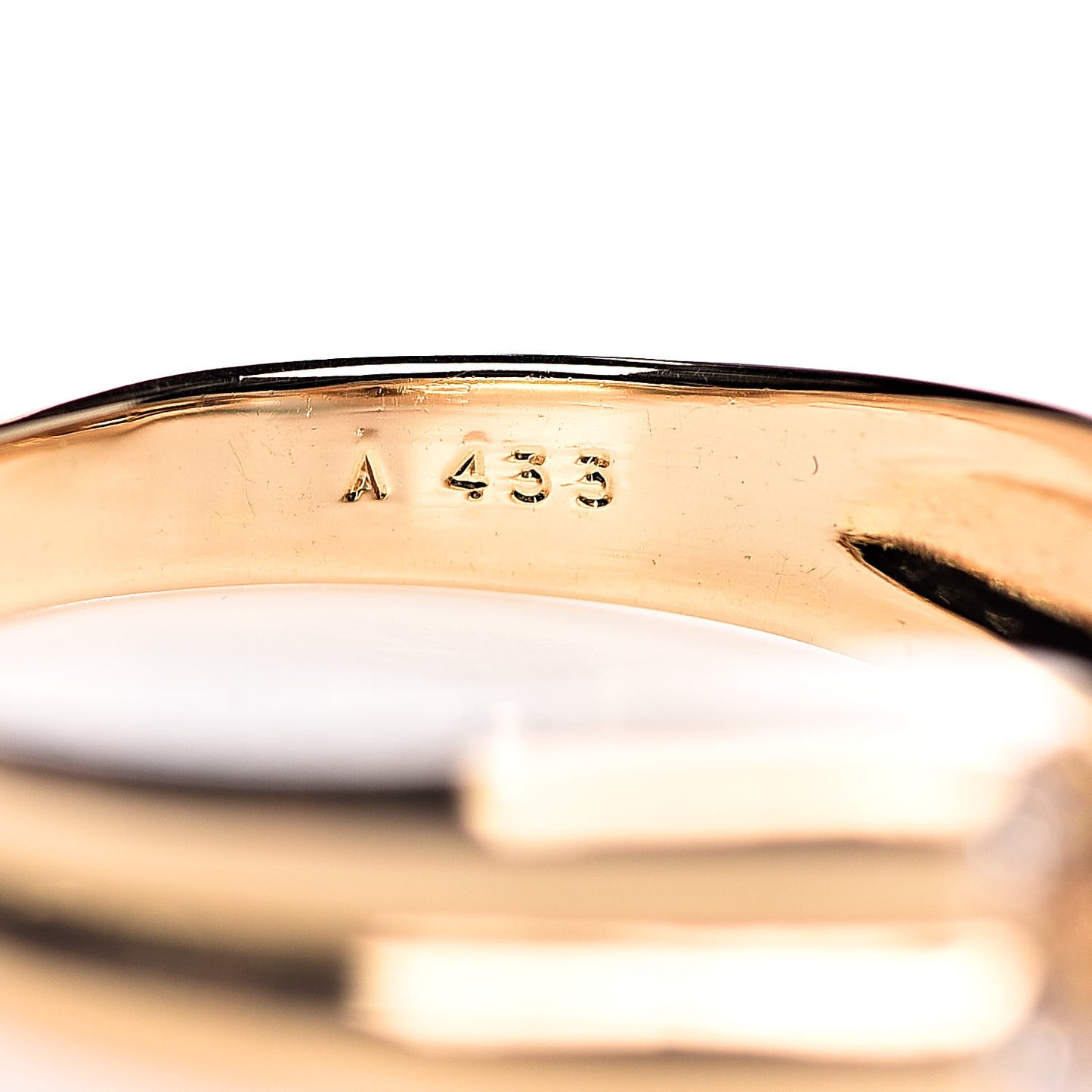 18K Yellow Gold Diamond Butterfly Ring 49 4.75