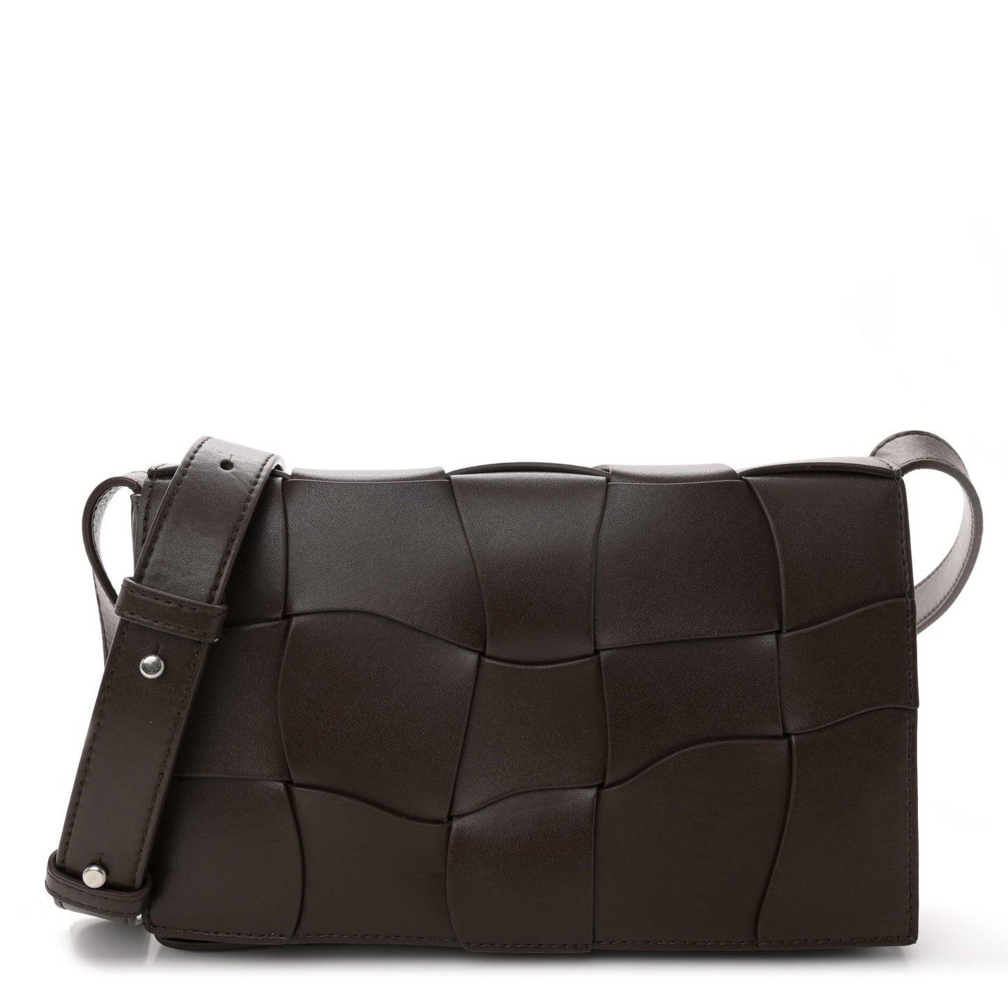 Lambskin Maxi Intrecciato Cassette Crossbody Bag Oxblod