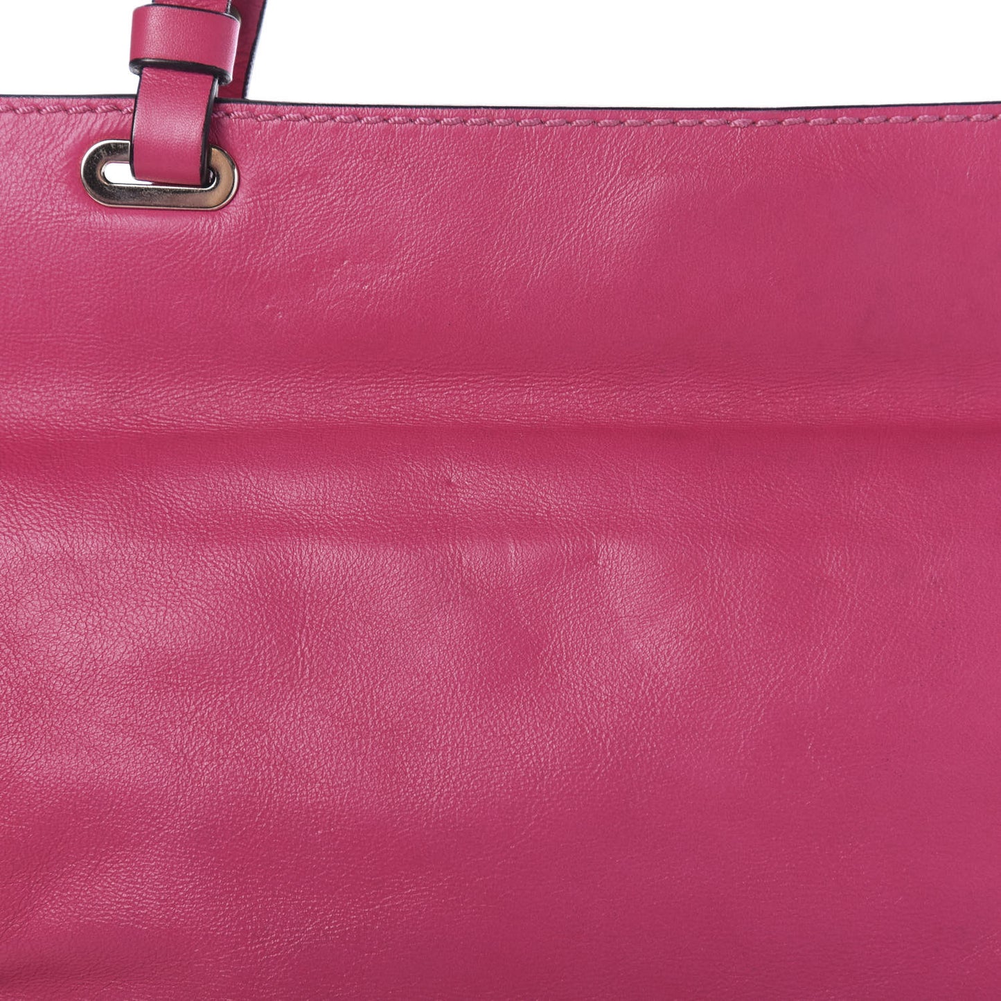 Vitello Medium Rockstud Tote Pop Fuxia