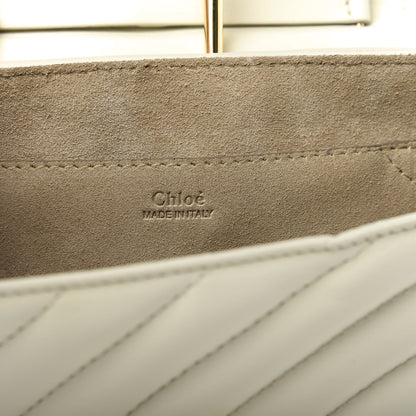 Chloe Calfskin Quilted Mini Drew Bijou Shoulder Bag Natural White 8 of 9