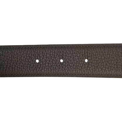 Hermes Box Togo 32mm Au Carre H Belt 90 36 Black Etain 7 of 8