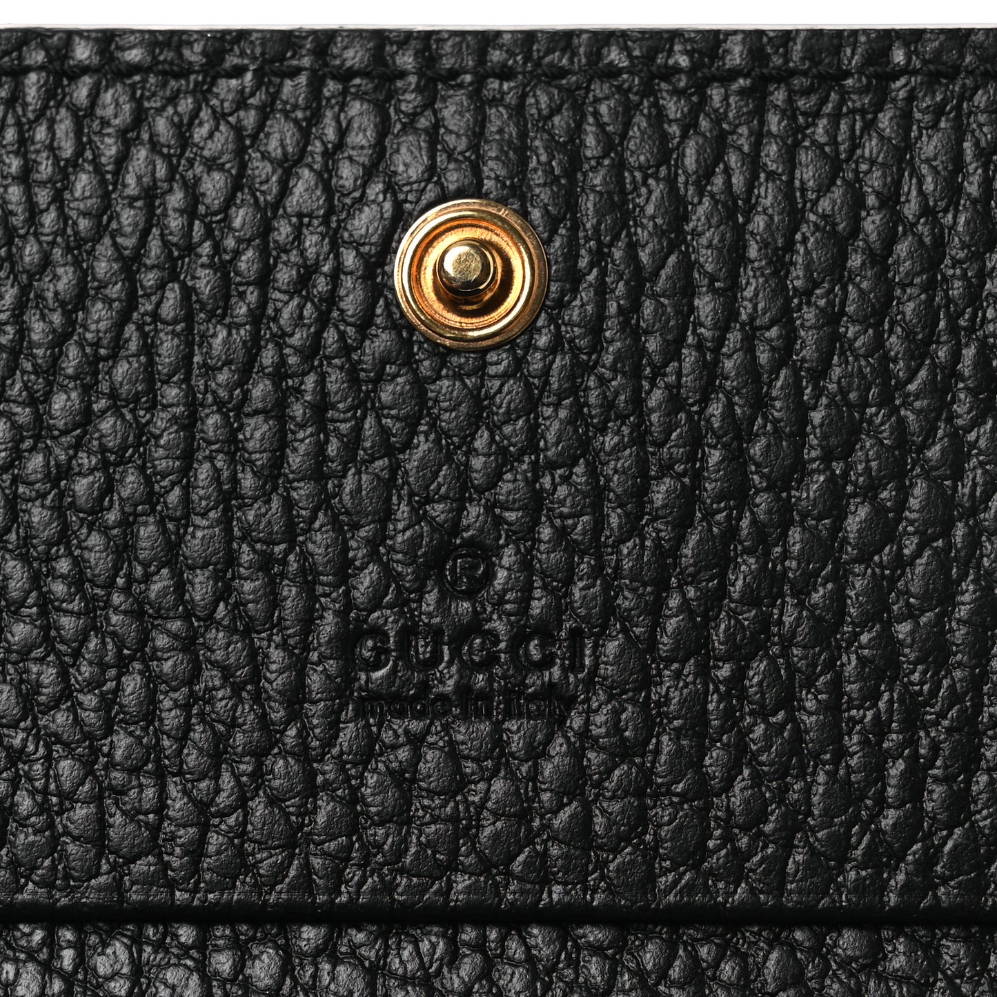 Dollar Calfskin GG Supreme Monogram GG Marmont Card Case Black Beige Ebony