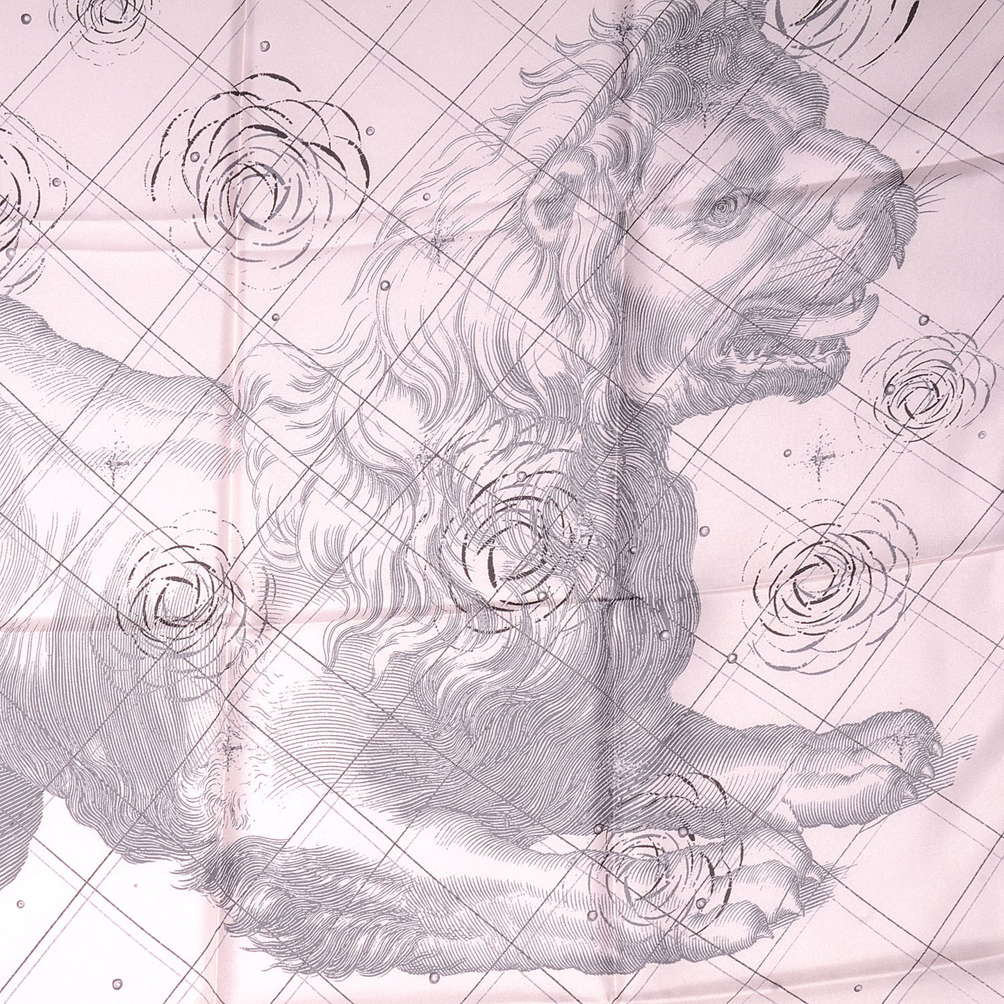 Silk Lion CC Scarf Light Pink