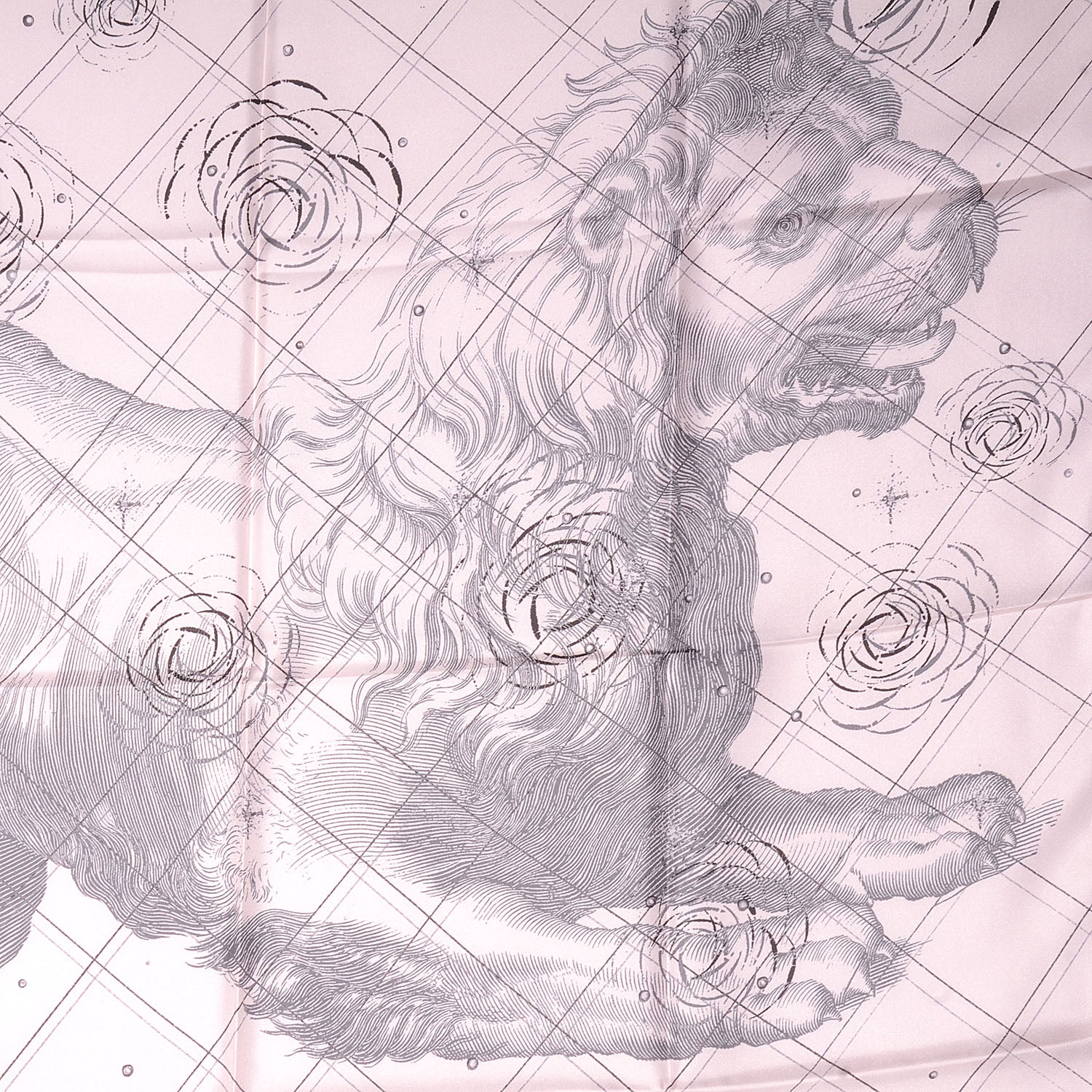 Chanel Silk Lion CC Scarf Light Pink 1 of 9