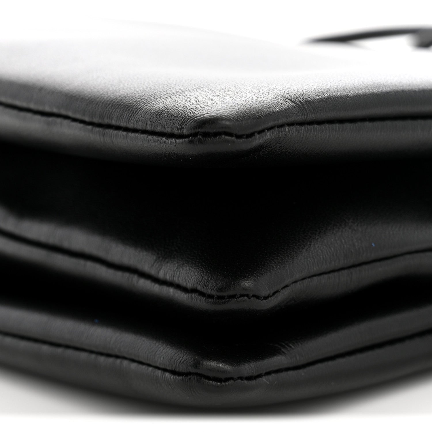 Celine Smooth Lambskin Trio Flap Crossbody Bag Black 9 of 9