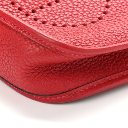 Hermes Taurillon Clemence Evelyne TPM Rouge Casaque 11 of 11
