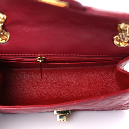 Chanel Aged Calfskin Quilted 2.55 Reissue Mini Flap Red 5 of 9