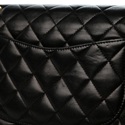 Chanel Lambskin Quilted Medium Double Flap Black 13 of 13