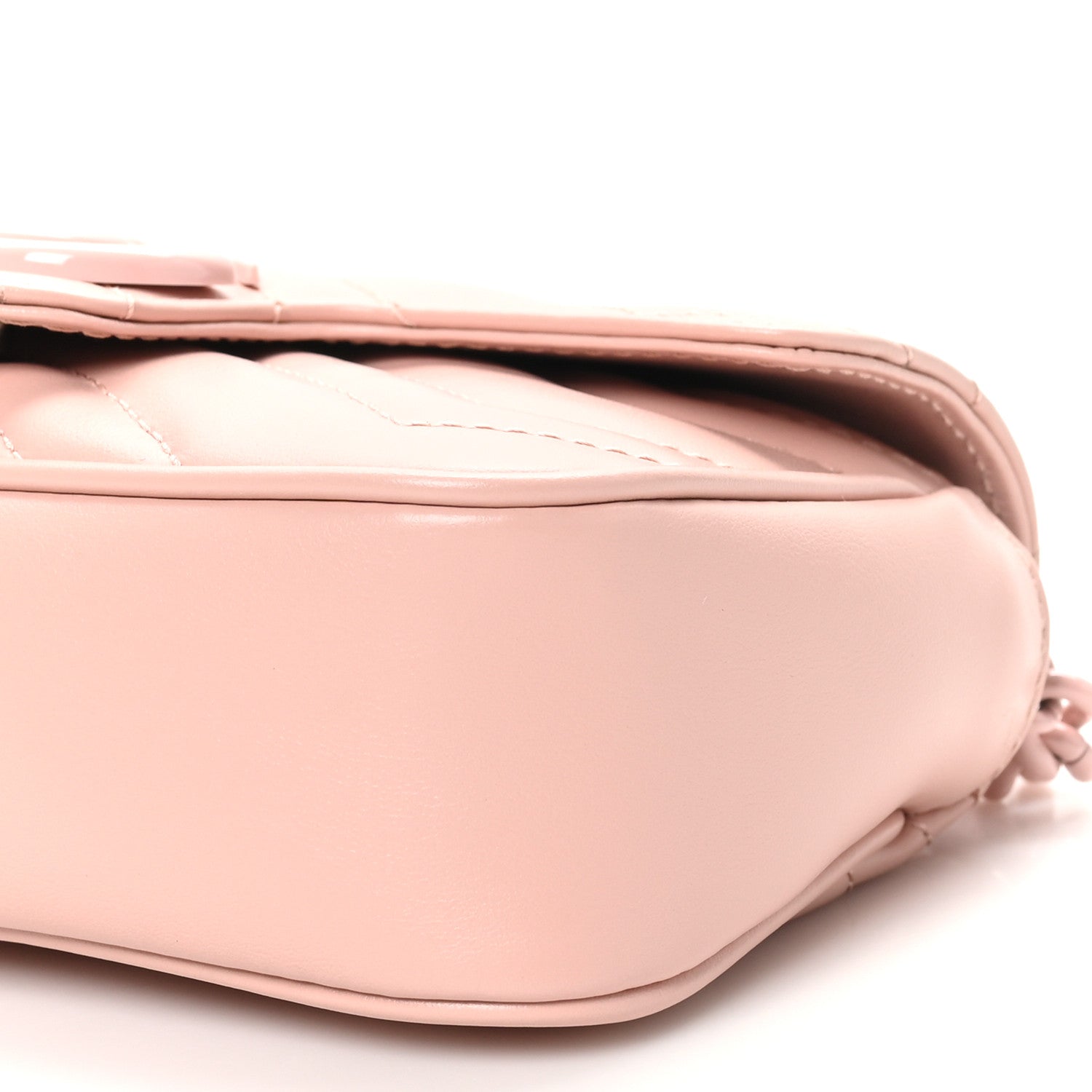 Gucci Calfskin Matelasse Monochrome GG Marmont Chain Belt Bag Perfect Pink 10 of 10