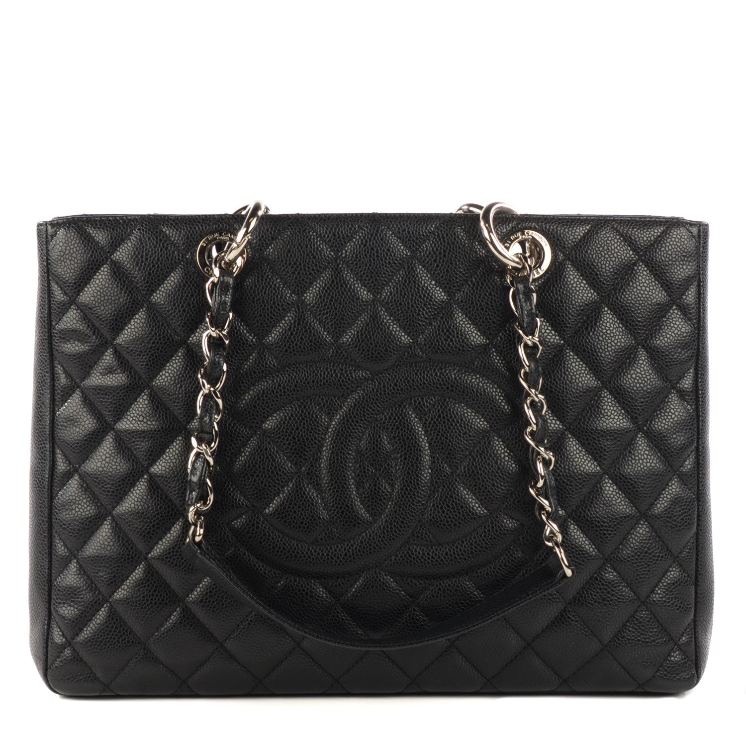 Chanel Caviar Quilted Grand Shopping Tote GST Black 1 of 7