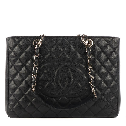 Chanel Caviar Quilted Grand Shopping Tote GST Black 1 of 7