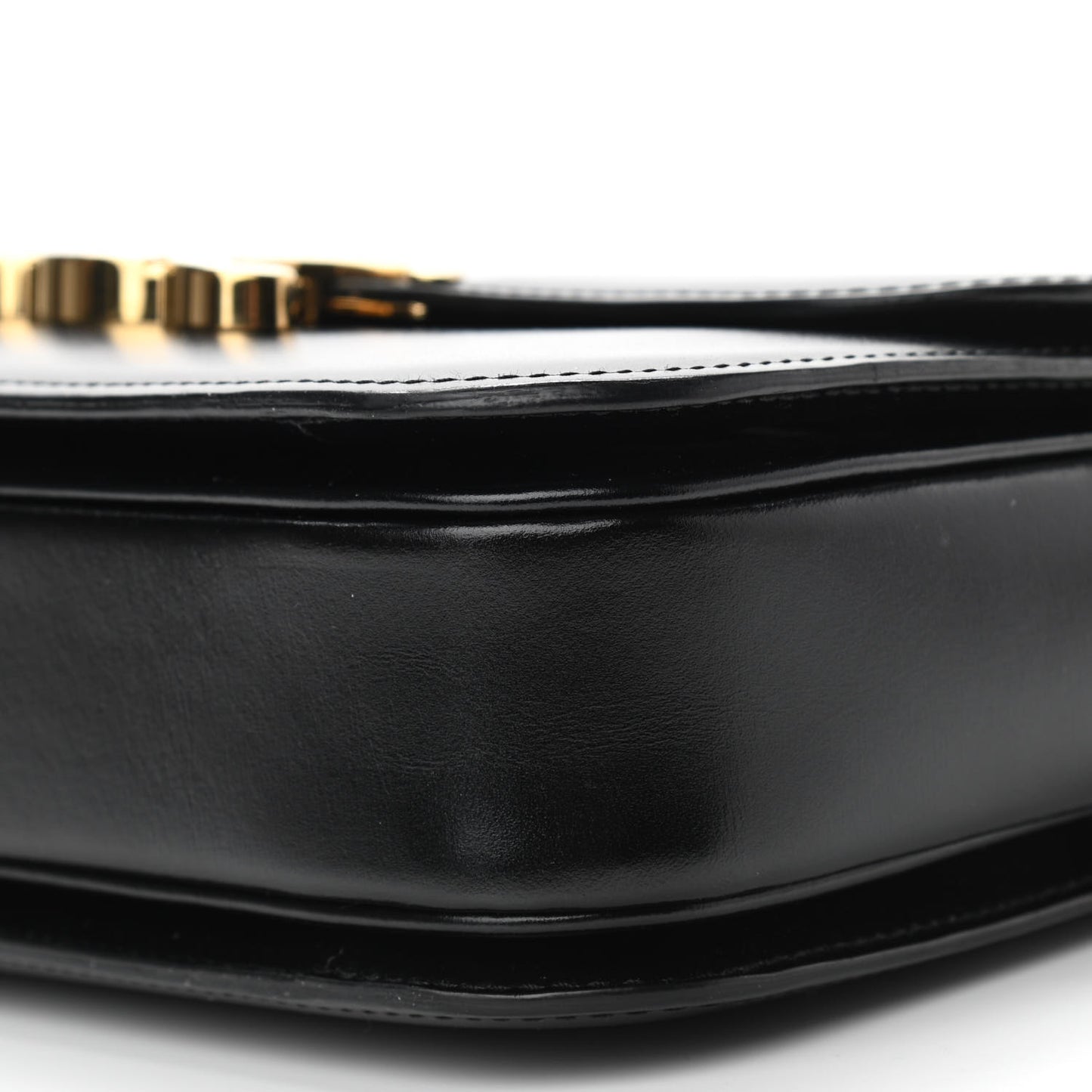Shiny Calfskin Medium Triomphe Black