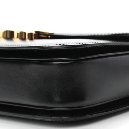 Celine Shiny Calfskin Medium Triomphe Black 10 of 11