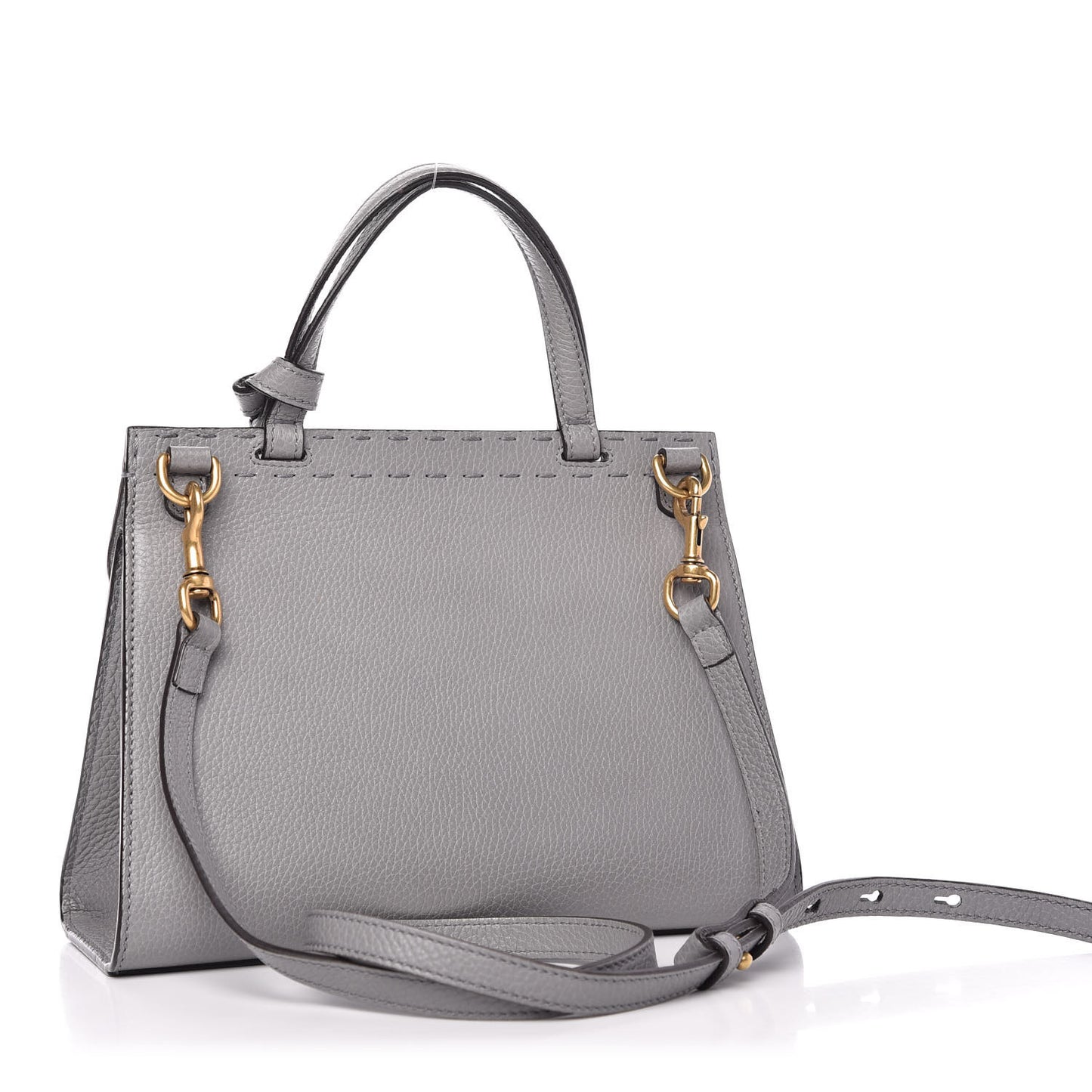Cellarius Calfskin Mini GG Marmont Top Handle Bag Deep Grey