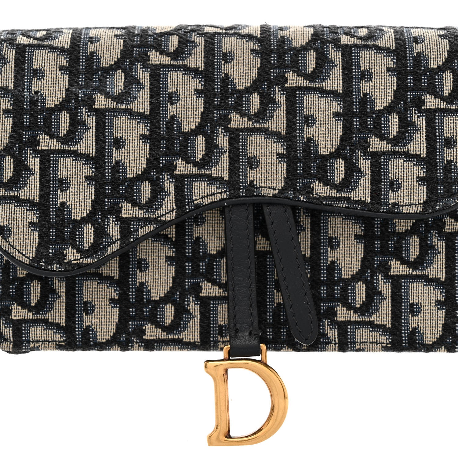Christian Dior Oblique Saddle Belt Bag Blue 7 of 10