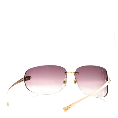 Cartier Metal Rimless Panthere De Cartier Sunglasses CT0266S Gold 4 of 7