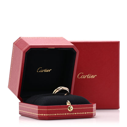 Cartier 18K Pink Yellow White Gold Small Trinity Ring 51 5.75 5 of 5