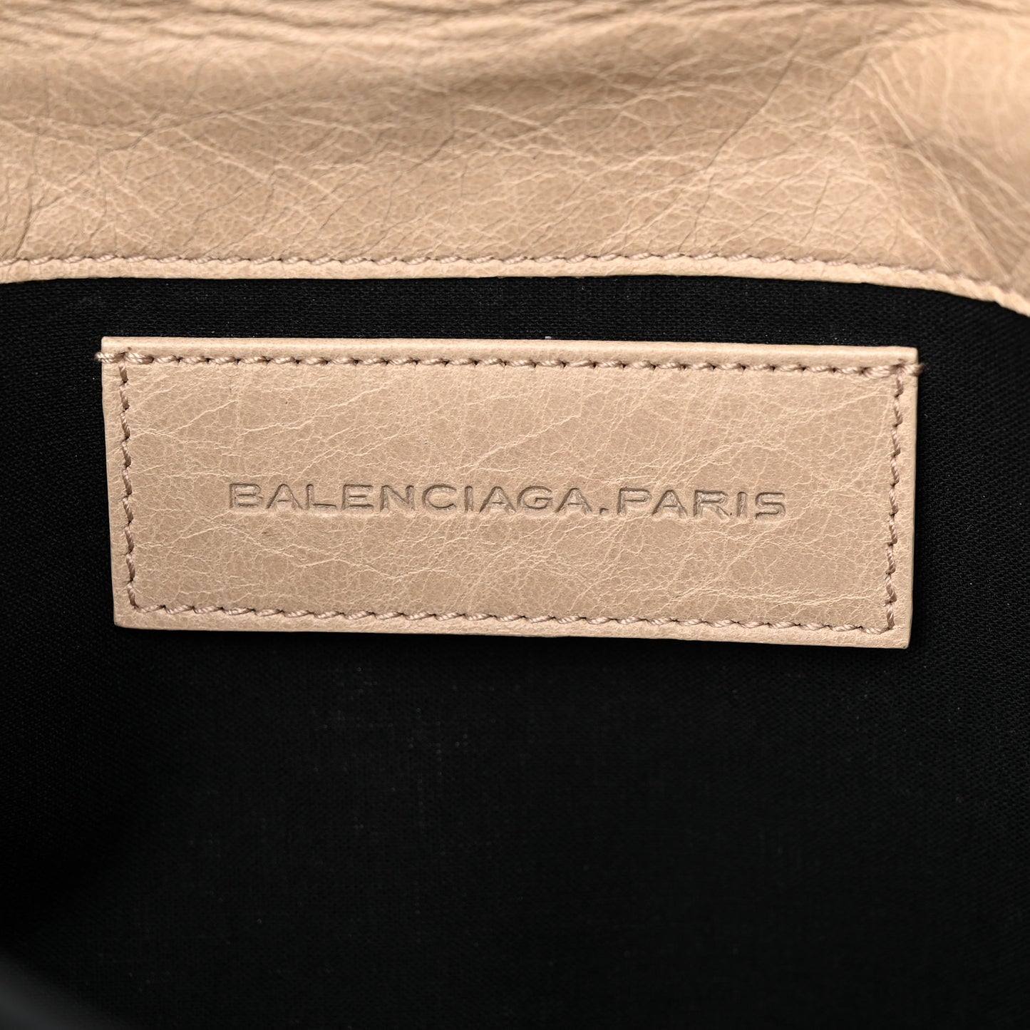 Agneau Giant 21 Gold Hardware Envelope Clutch Sahara
