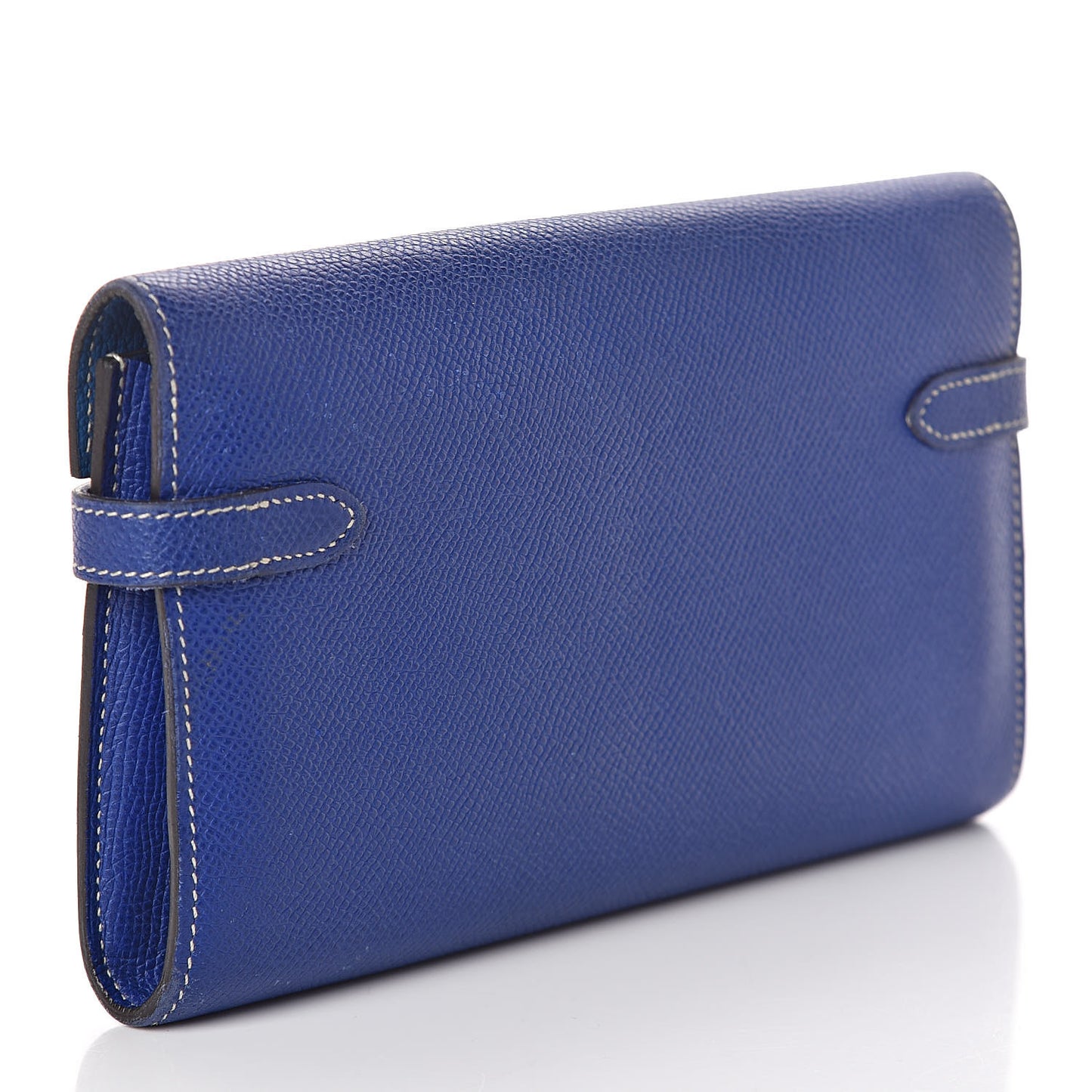 Epsom Kelly Longue Wallet Bleu Electrique Cobalt