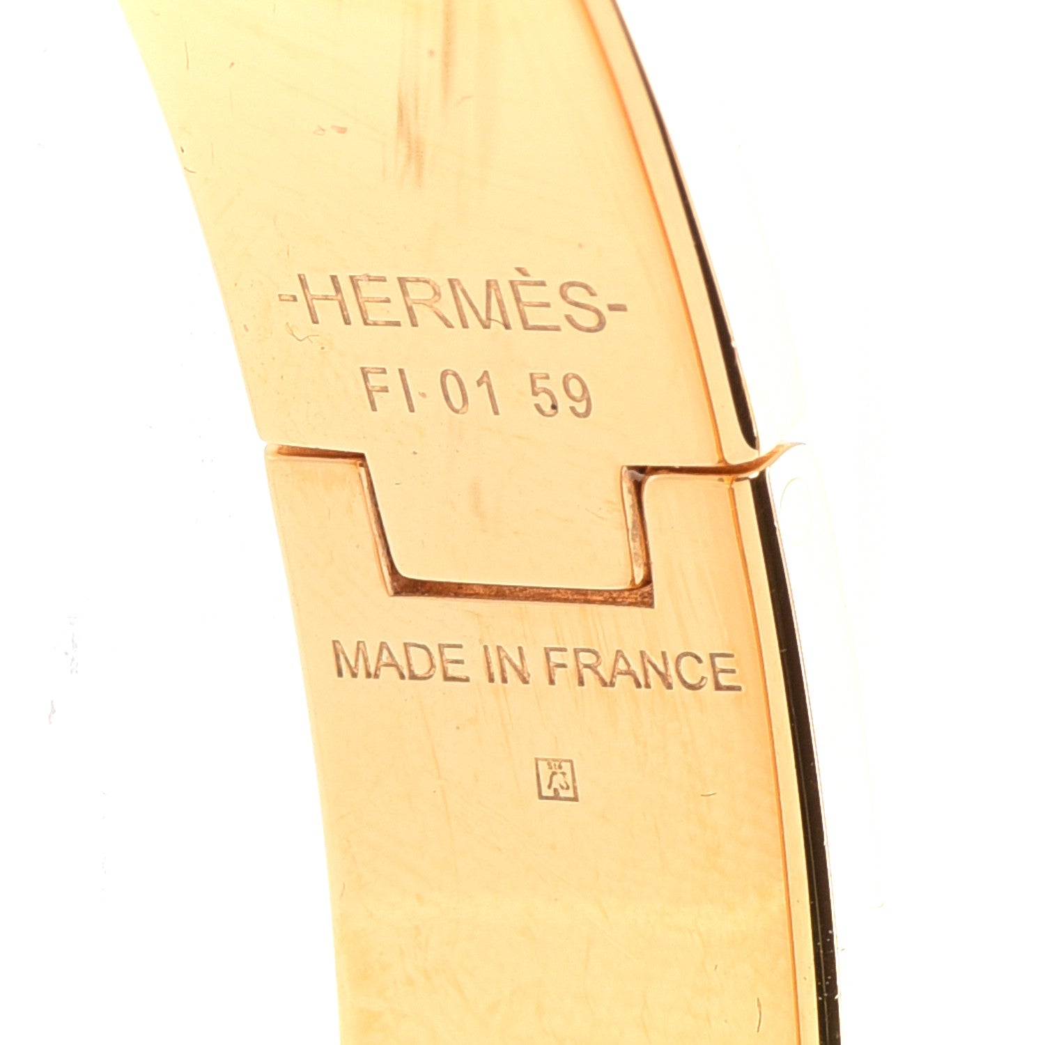 Hermes Enamel Narrow Clic Clac H Bracelet GM Marron Glace 4 of 6