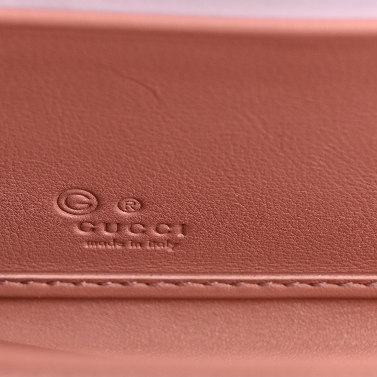 Microguccissima Zip Around Wallet Soft Pink