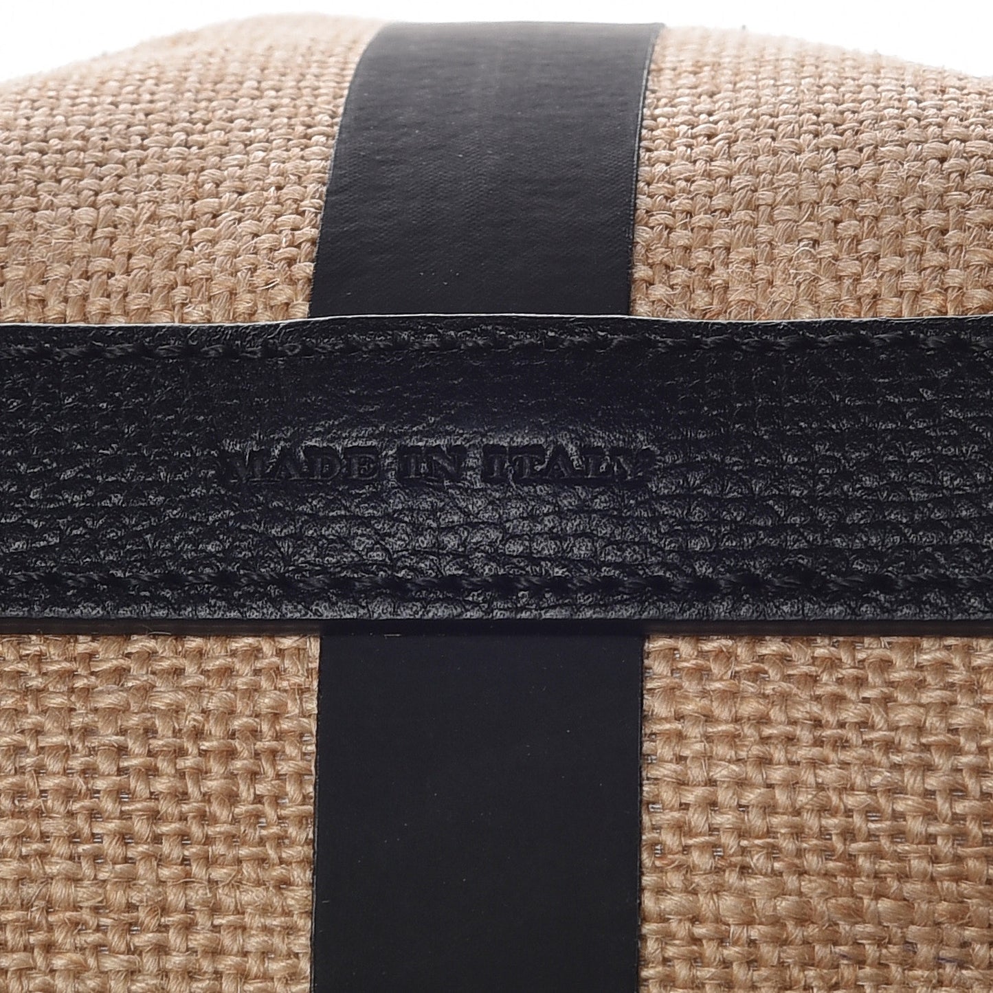 Raffia Logo Print Medium The Giant Reversible Tote Black