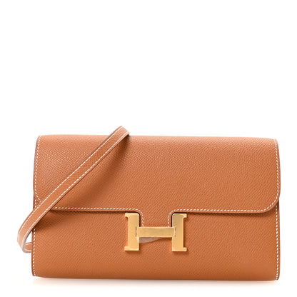 Hermes Epsom Constance Long Wallet To Go Gold 1 of 10