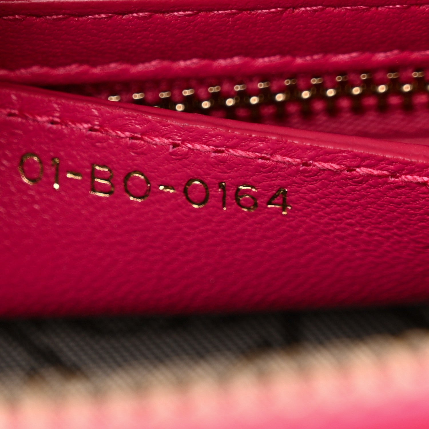 Christian Dior Lambskin Cannage Medium Lady Dior Fuchsia 7 of 15