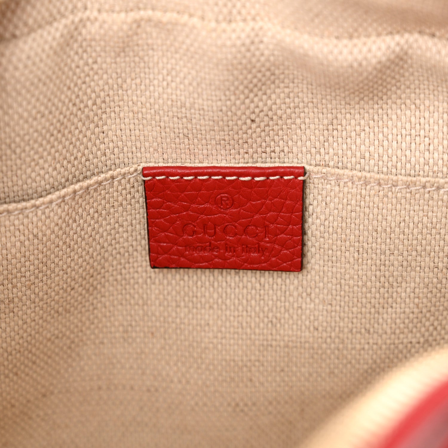 Gucci Pebbled Calfskin Small Soho Disco Bag Tabasco Red 6 of 10