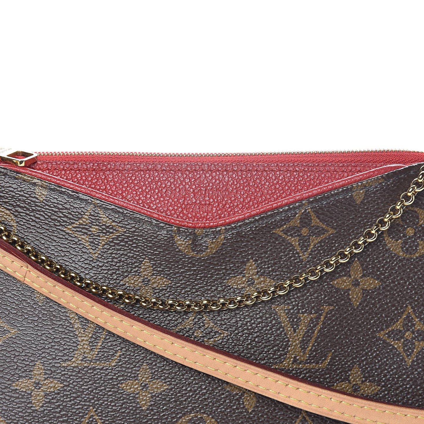 Monogram Pallas Clutch Cherry