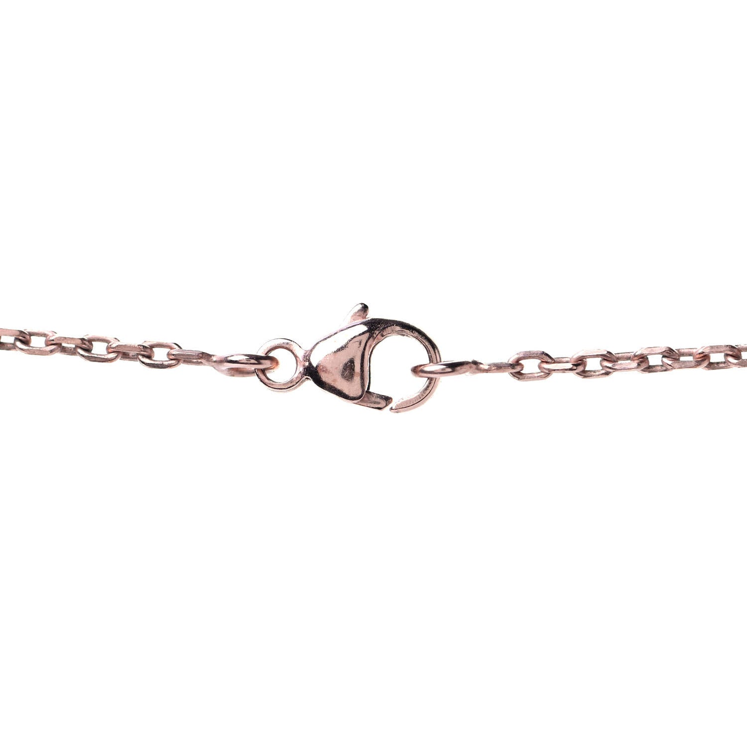 Hermes Lacquered Rose Gold Pop H Pendant Necklace White 3 of 4