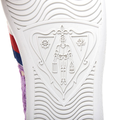 Gucci Lace Crystal Sylvie Web Flower Leaf Womens Ace Sneakers 36.5 Wisteria Perfect Pink 7 of 10