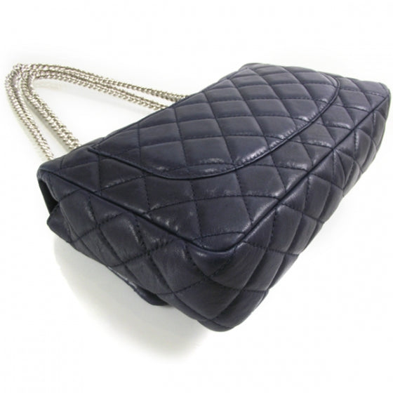 Chanel Washed Lambskin Jumbo Bijoux Chain Flap Navy 5 of 13