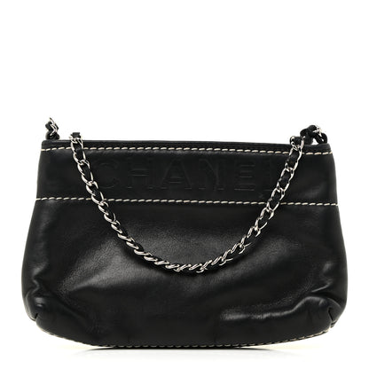 Chanel Lambskin Lax Pochette Black 1 of 13