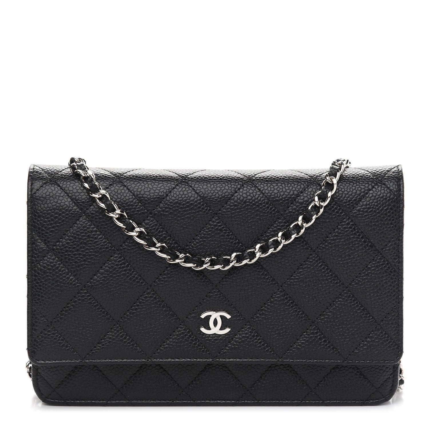 Chanel Caviar Quilted Wallet On Chain WOC Black 1 of 10