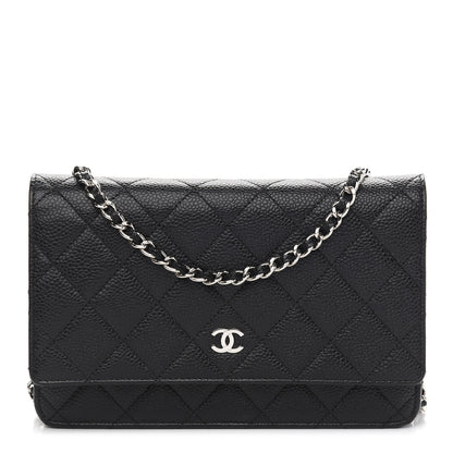 Chanel Caviar Quilted Wallet On Chain WOC Black 1 of 10