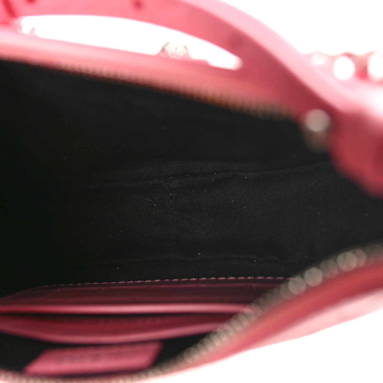 Balenciaga Extra Supple Calfskin Crocodile Embossed Le Cagole Mini Purse With Chain Sweet Pink 5 of 9