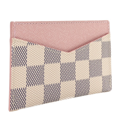 Louis Vuitton Damier Azur Daily Card Holder Rose Ballerine 3 of 7