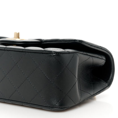 Chanel Lambskin Quilted Metal Mini Top Handle Rectangular Flap Black 11 of 12